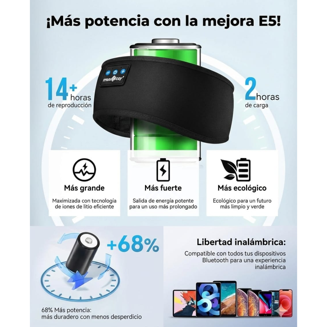 diadema elastica con bluetooth